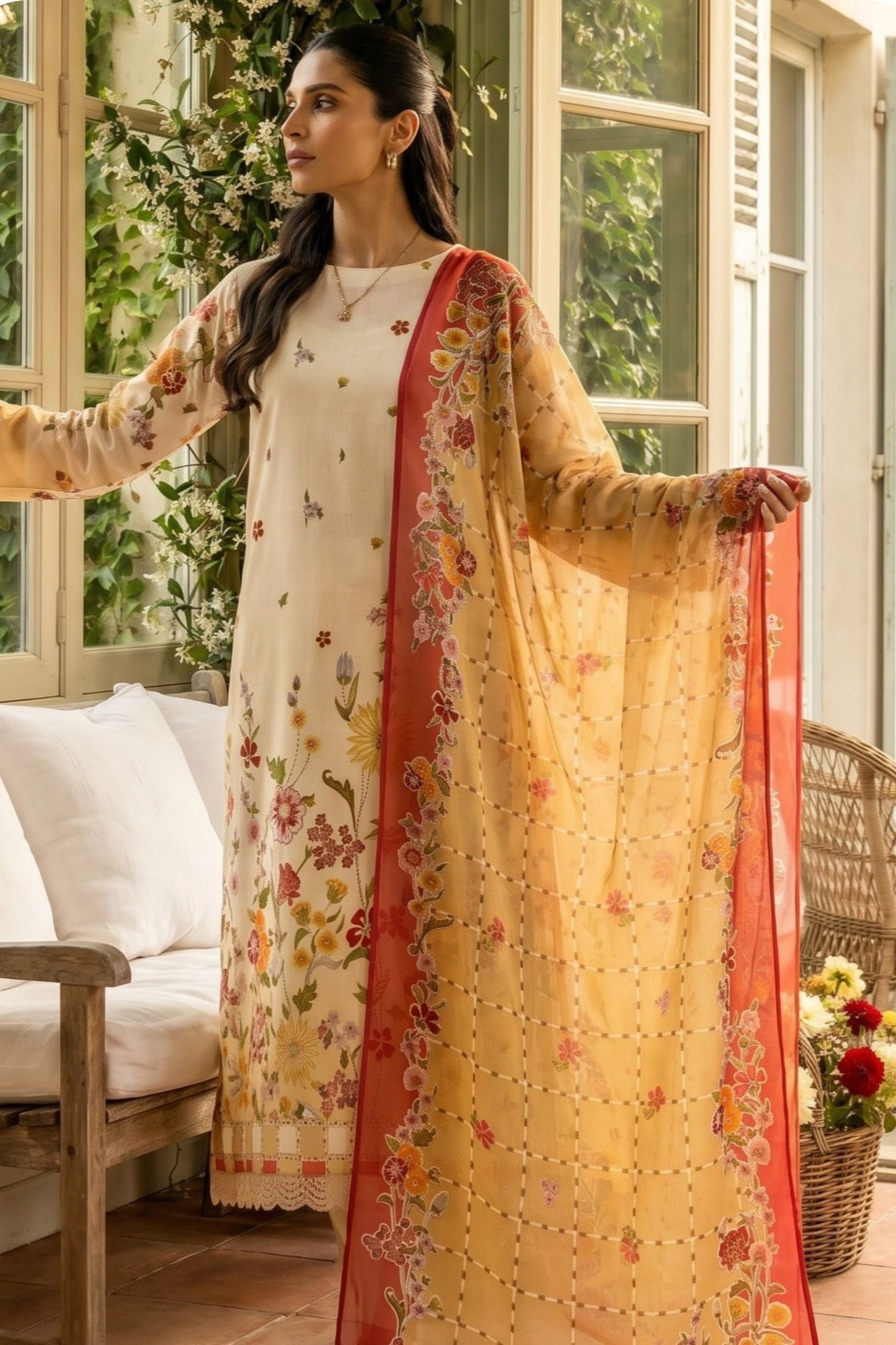 Ladly By Sonu Ali Digital Printed Lawn 3PC