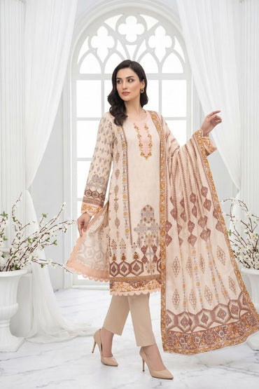 Maahru By Anaya Noor Digital Printed Lawn With Patches 3PC