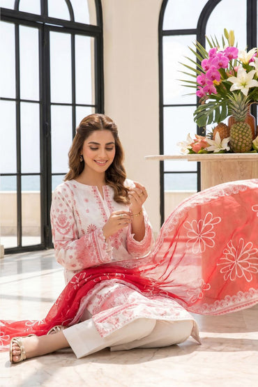 Maahru By Anaya Noor Digital Printed Lawn With Patches 3PC