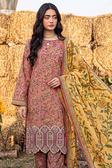 Rameen By Anaya Noor Printed & Laser Cutwork Emb Lawn 3PC