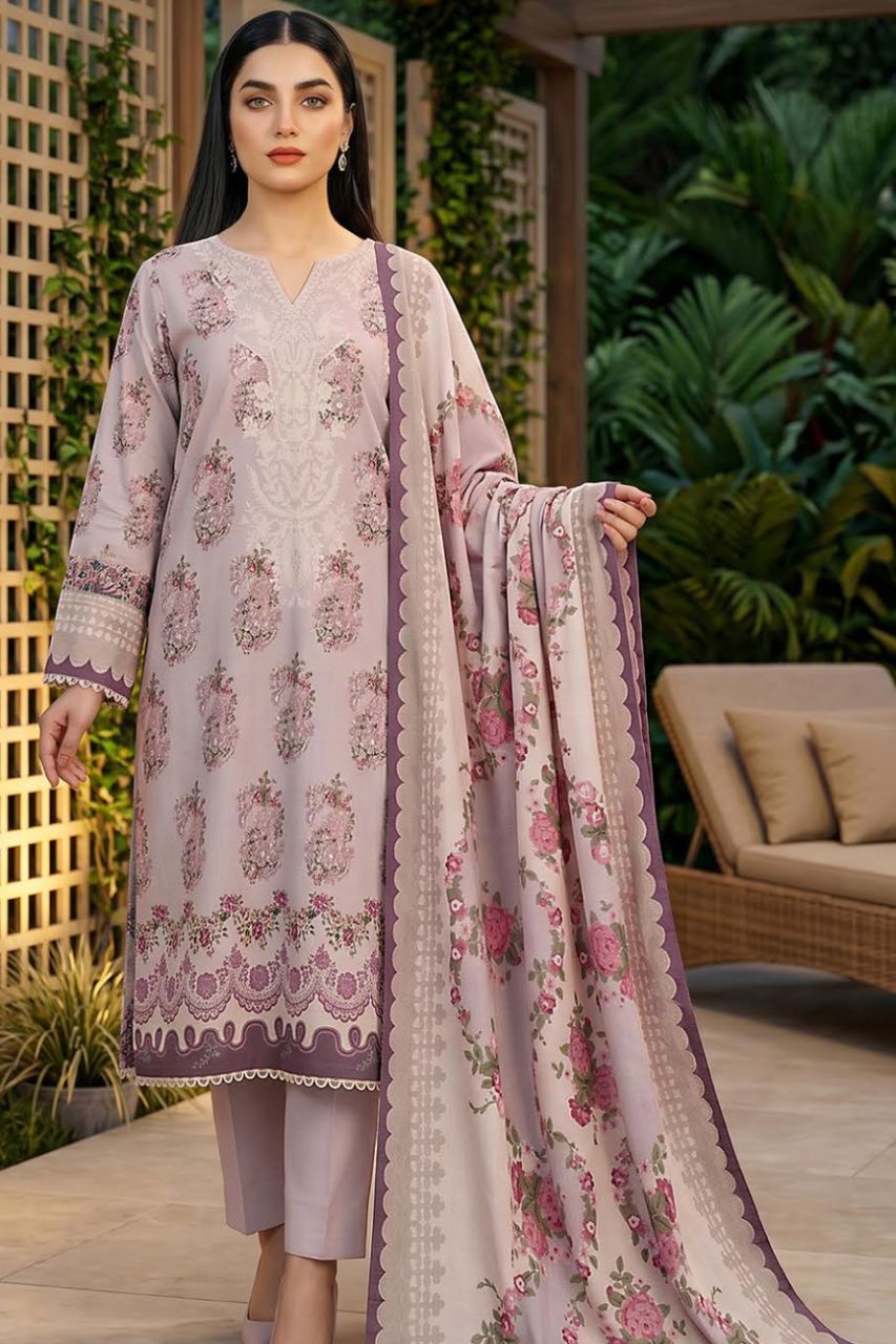 Mashaim Digital Printed Lawn 3PC
