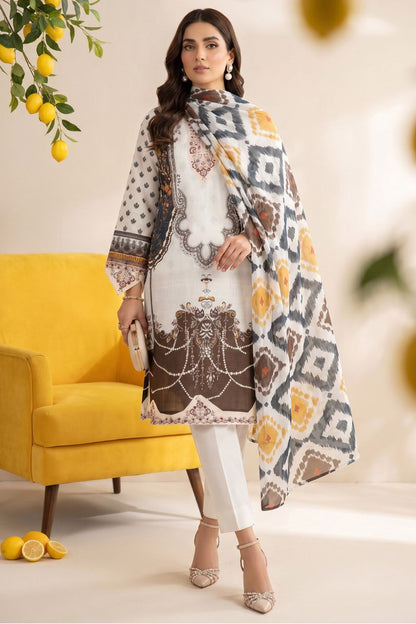 Maahru By Anaya Noor Digital Printed Lawn With Patches 3PC