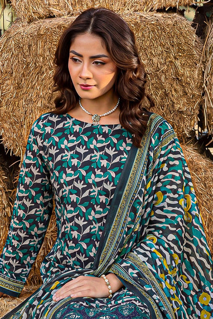 Rameen By Anaya Noor Printed & Laser Cutwork Emb Lawn 3PC