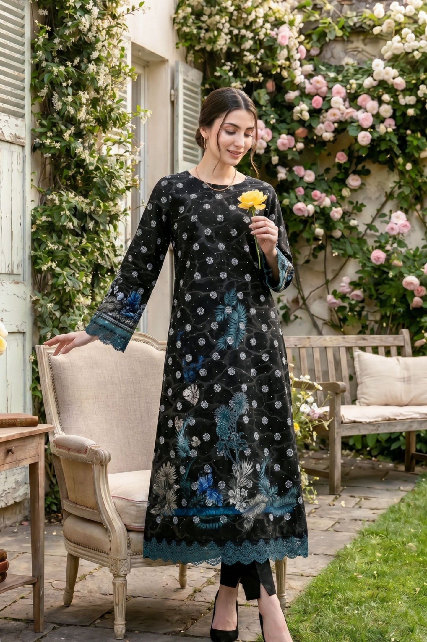 Ladly By Sonu Ali Digital Printed Lawn 3PC