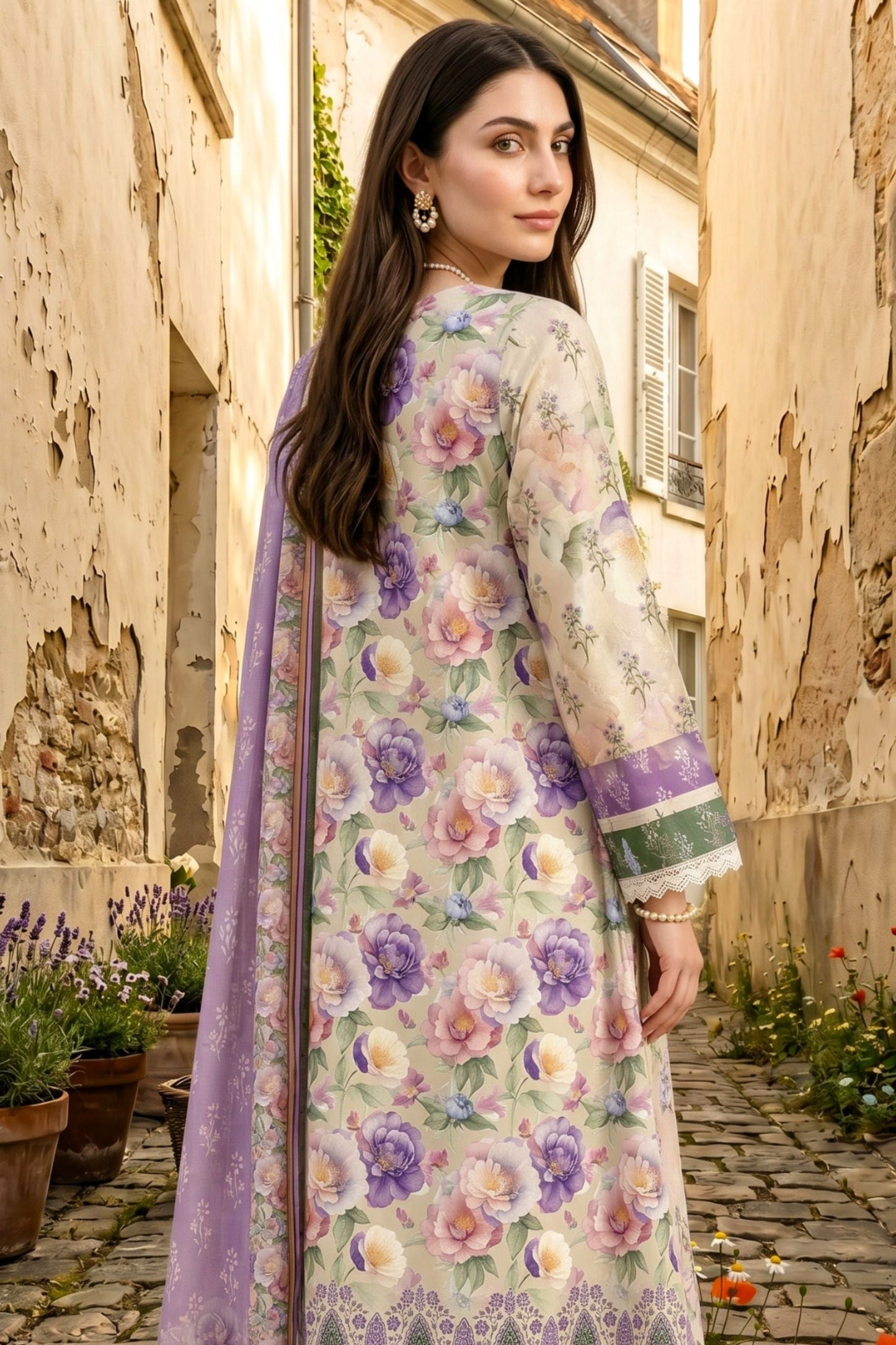 Ladly By Sonu Ali Digital Printed Lawn 3PC