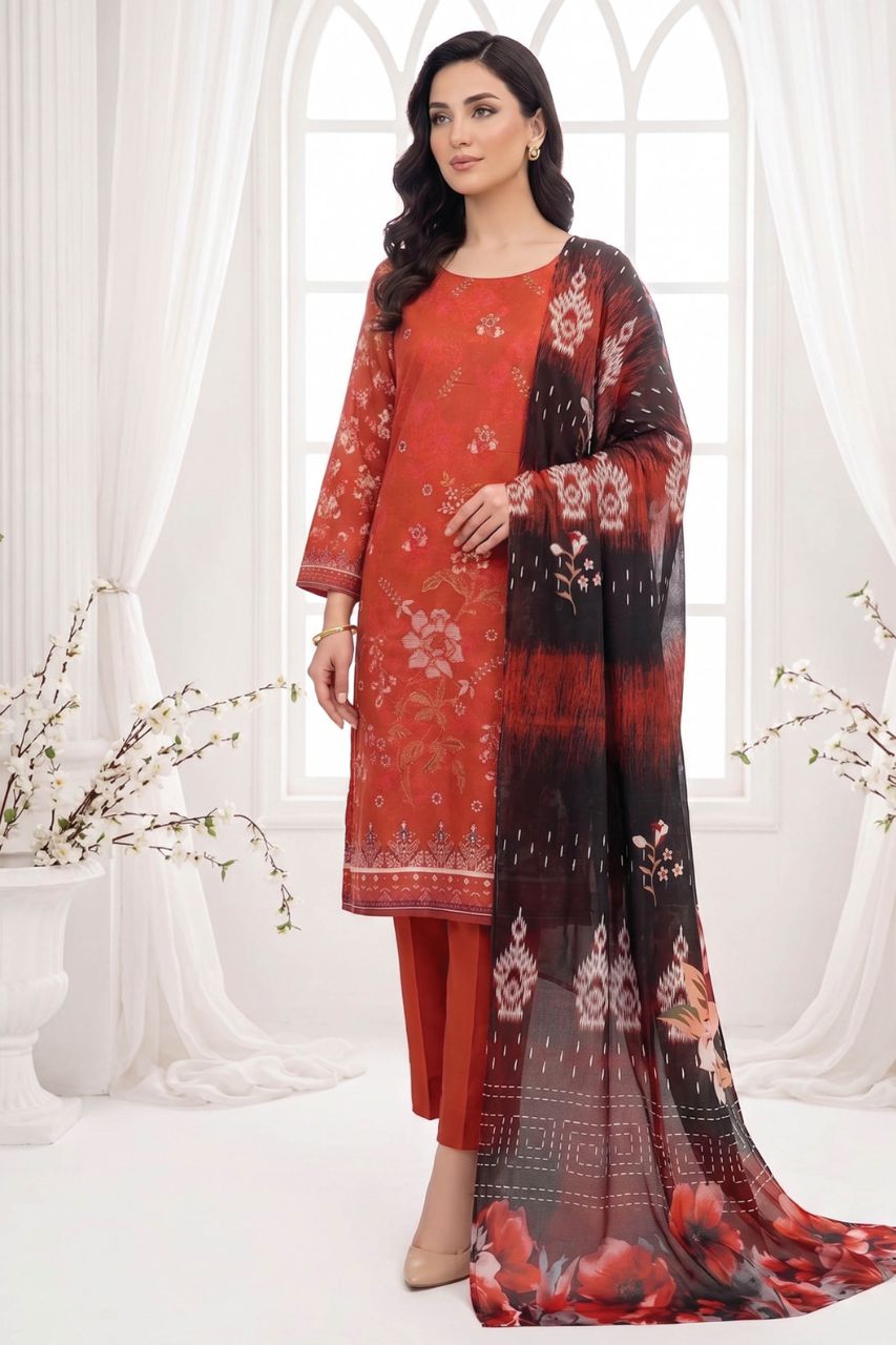 Ravish By Anaya Noor Printed & Emb Lawn 3PC