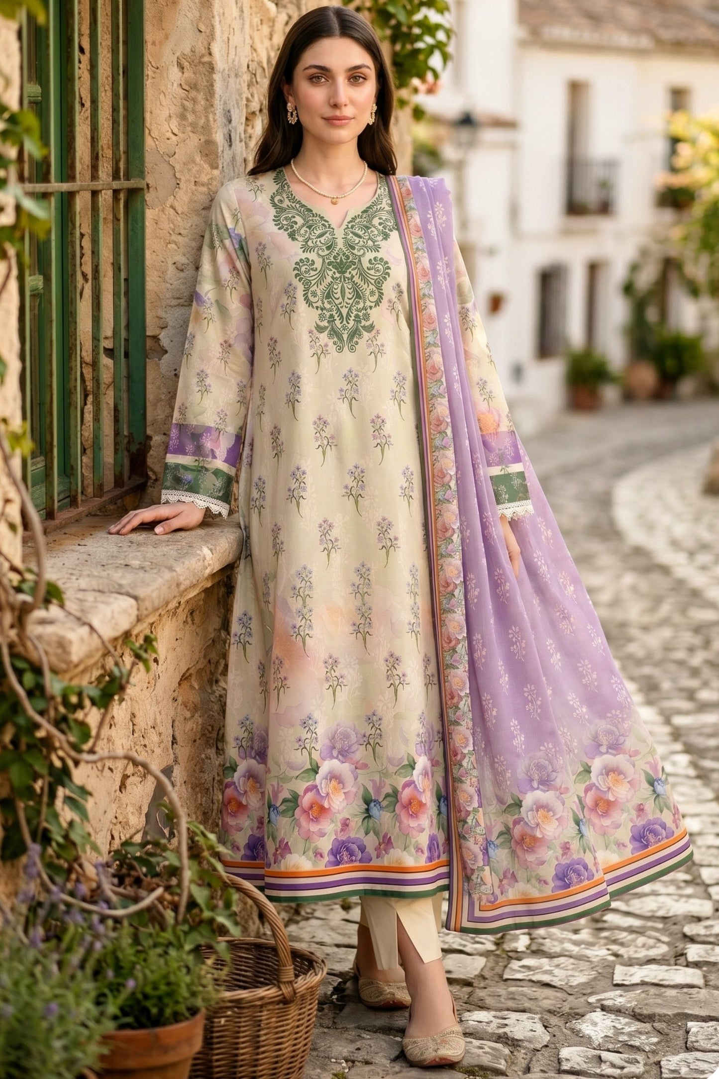 Ladly By Sonu Ali Digital Printed Lawn 3PC