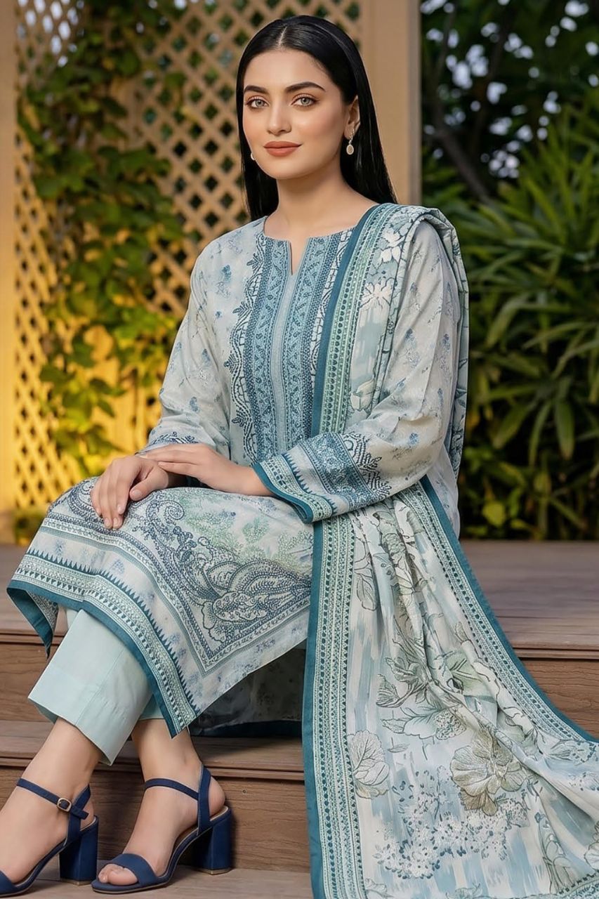 Mashaim Digital Printed Lawn 3PC