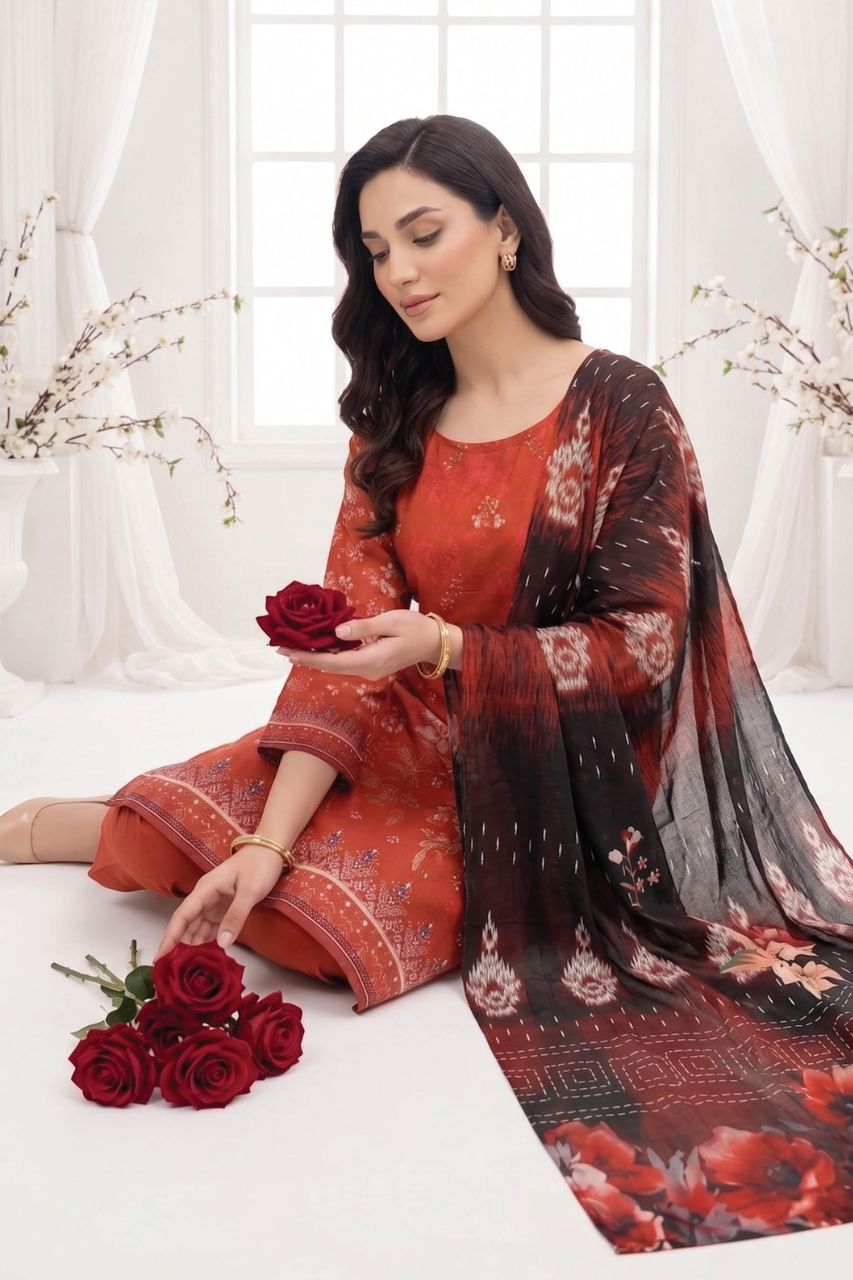 Ravish By Anaya Noor Printed & Emb Lawn 3PC