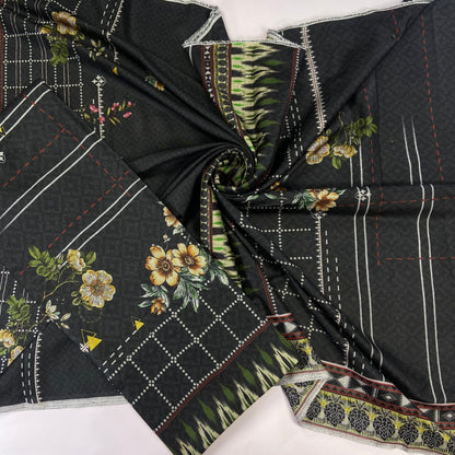 Digital Printed Wool Dhanak-Shirt