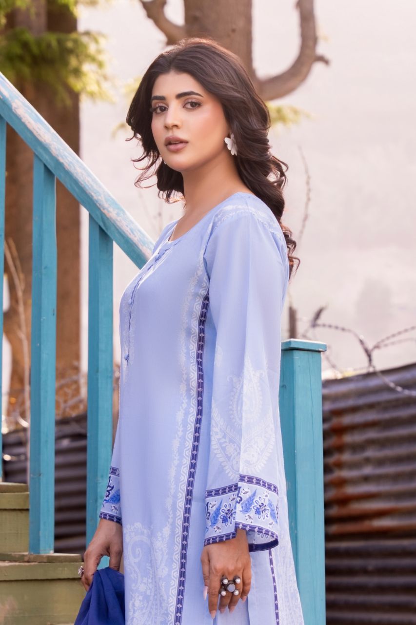 Gulzeb By Shanaya Digital Printed Lawn 3PC