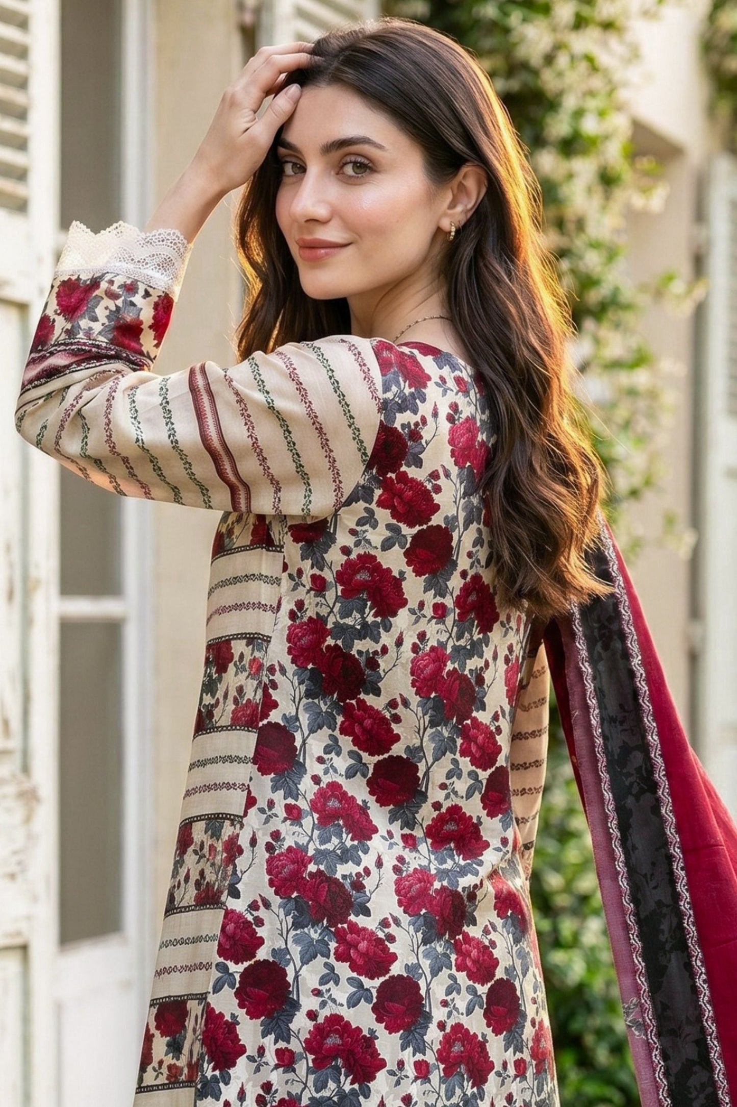 Ladly By Sonu Ali Digital Printed Lawn 3PC