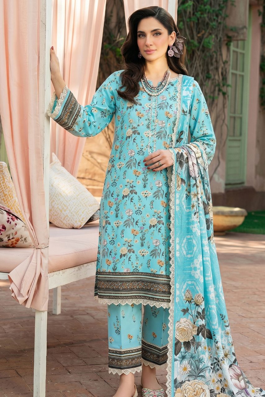 Reemse Digital Printed Banadora Lawn 3PC