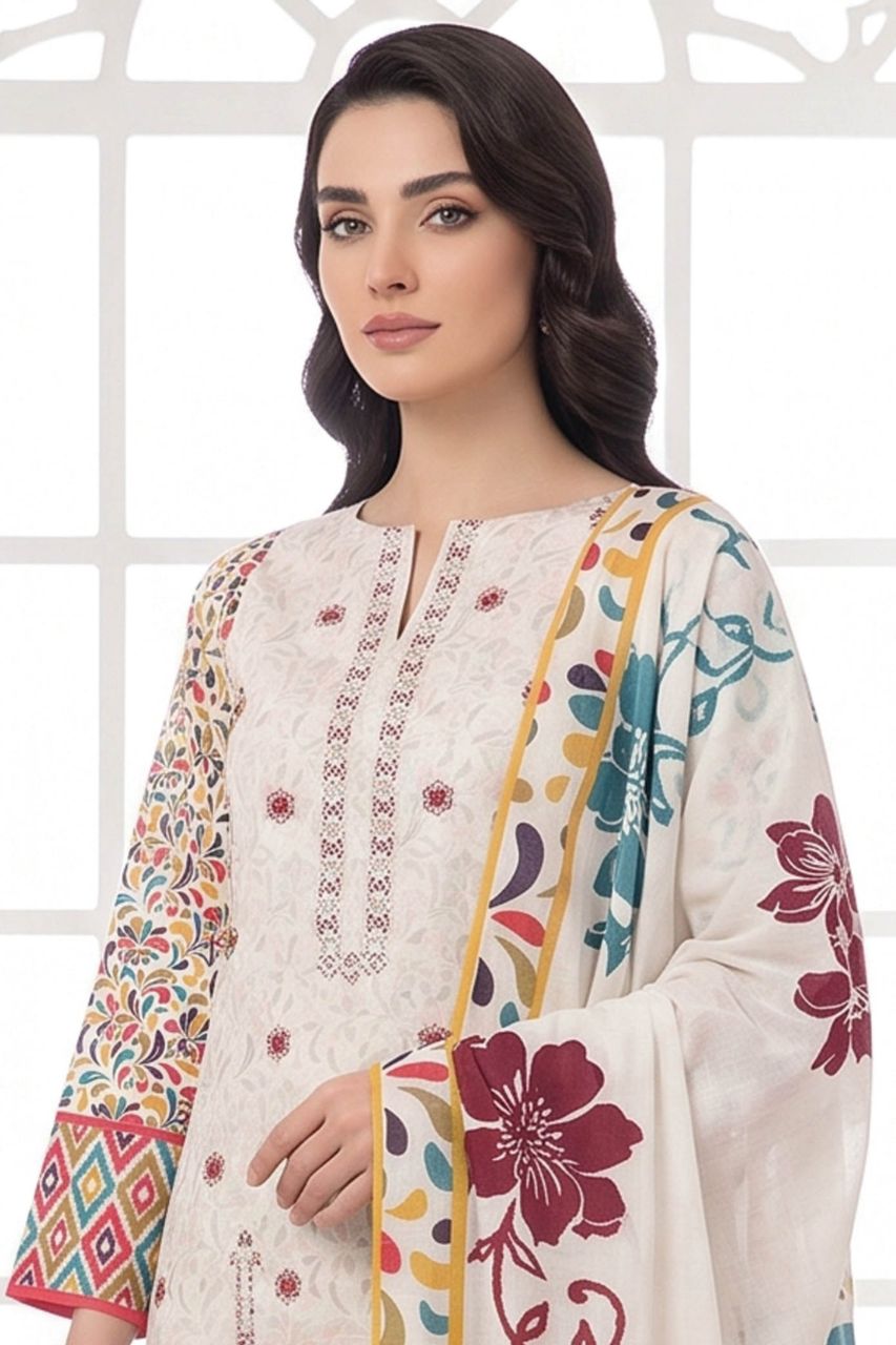 Ravish By Anaya Noor Printed & Emb Lawn 3PC