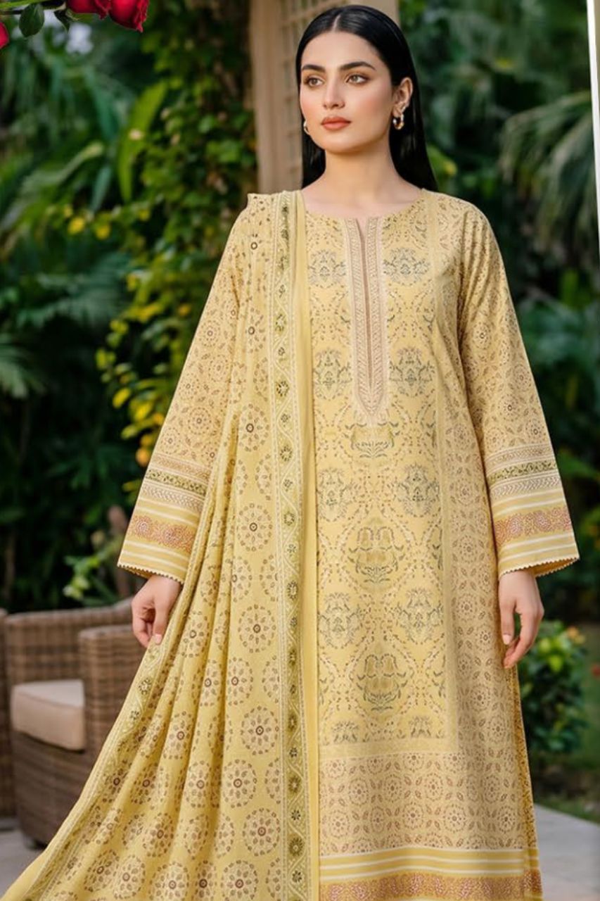 Mashaim Digital Printed Lawn 3PC