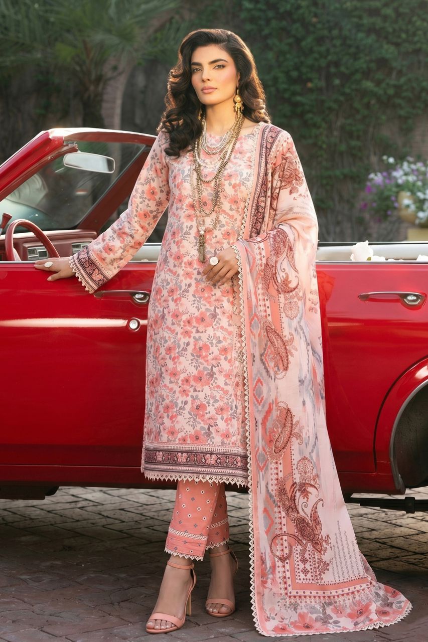 Reemse Digital Printed Banadora Lawn 3PC