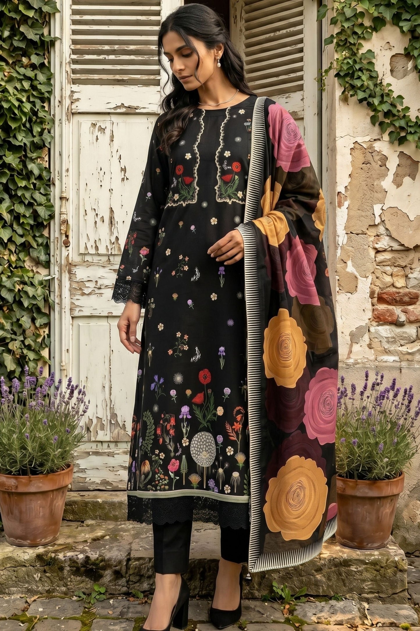 Ladly By Sonu Ali Digital Printed Lawn 3PC