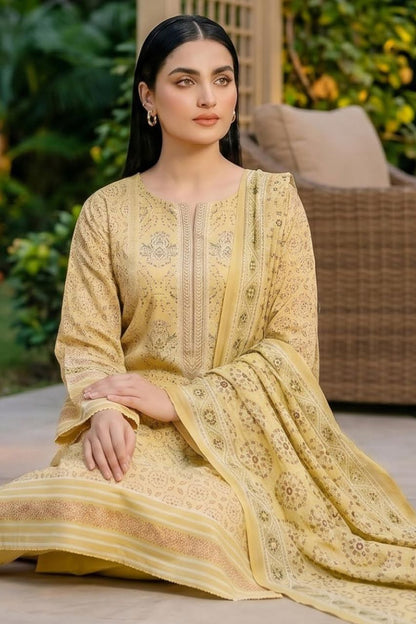 Mashaim Digital Printed Lawn 3PC