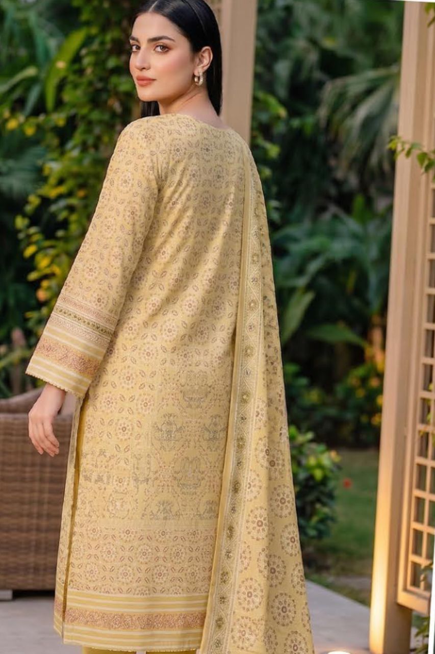 Mashaim Digital Printed Lawn 3PC