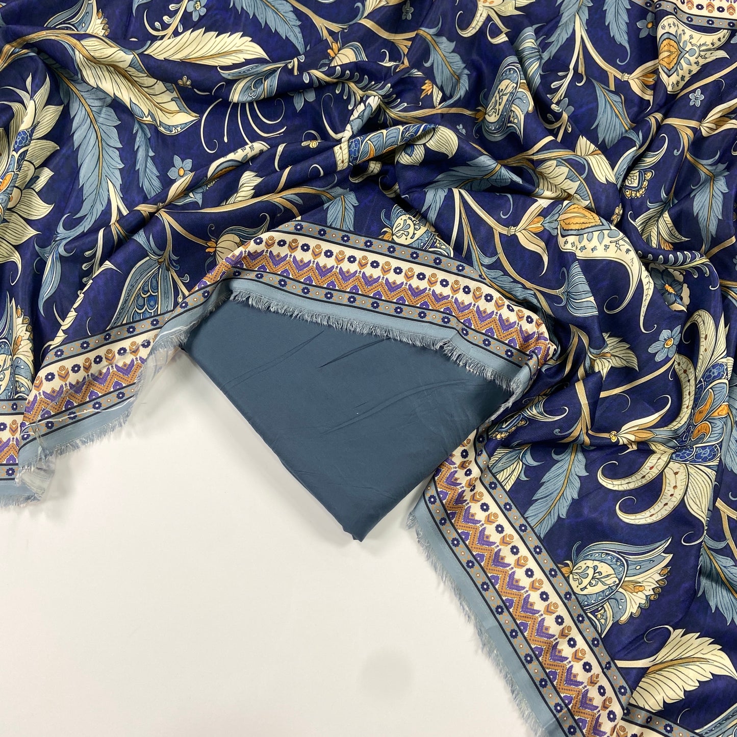 Maria B Linen Dyed Matching Suit With Wool Shawl-3PC