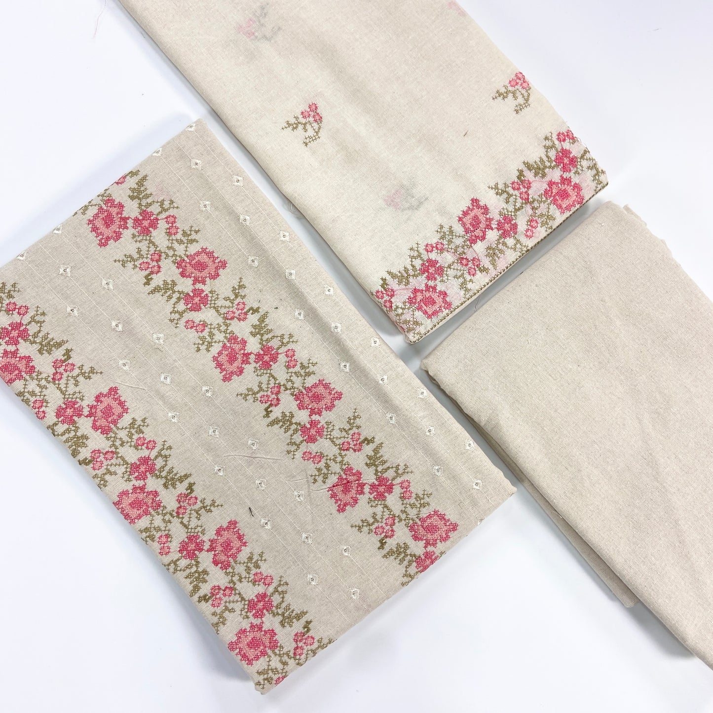 Bareeze White Embroidered Khaddar 3PC
