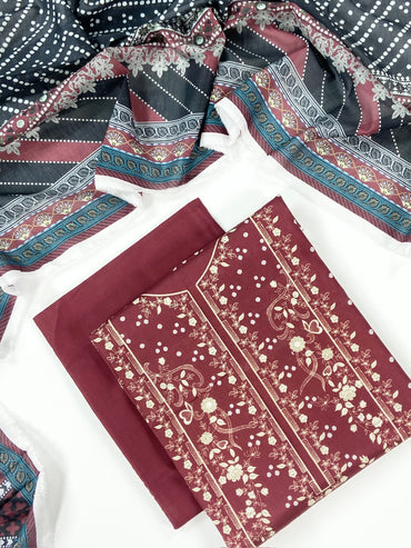 Belleza Digital Printed Lawn 3PC