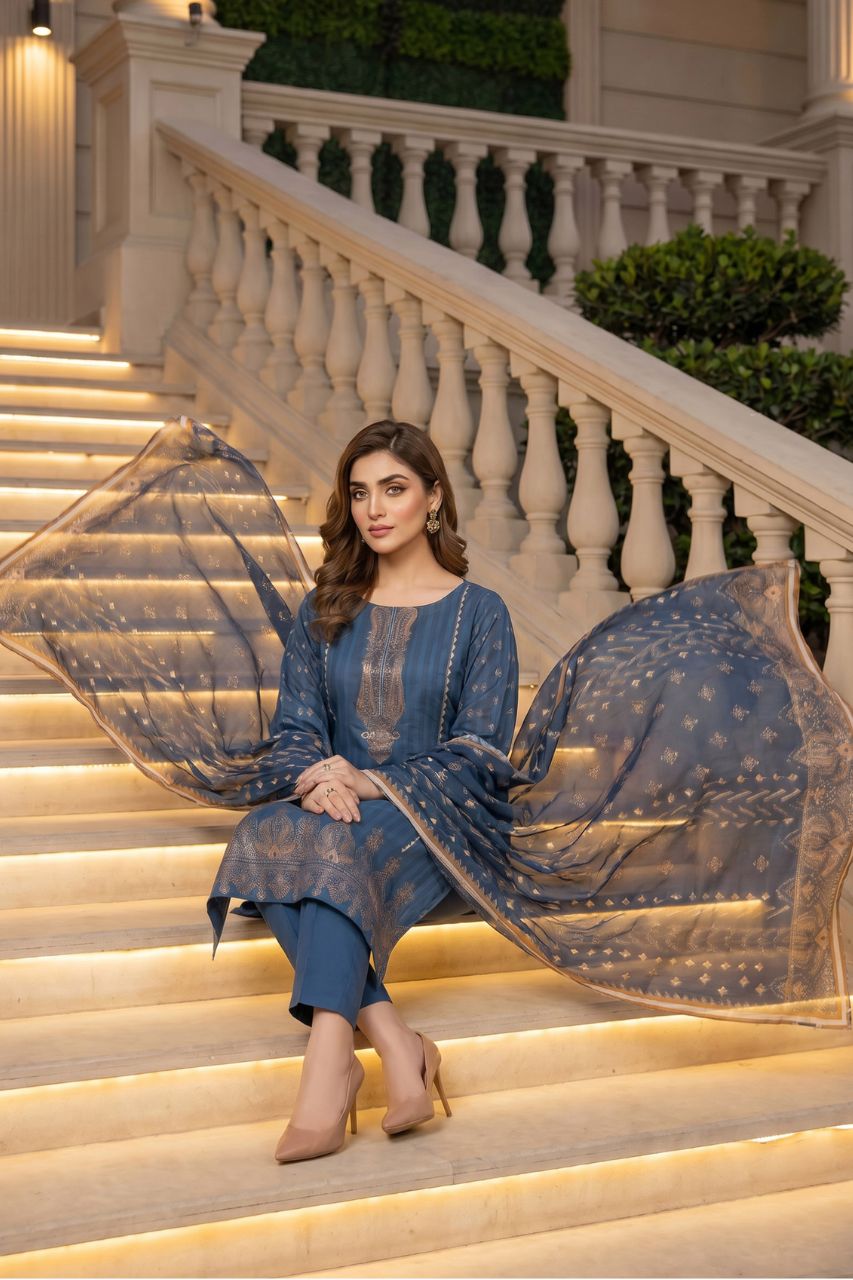 Maahru By Anaya Noor Digital Printed Lawn With Patches 3PC