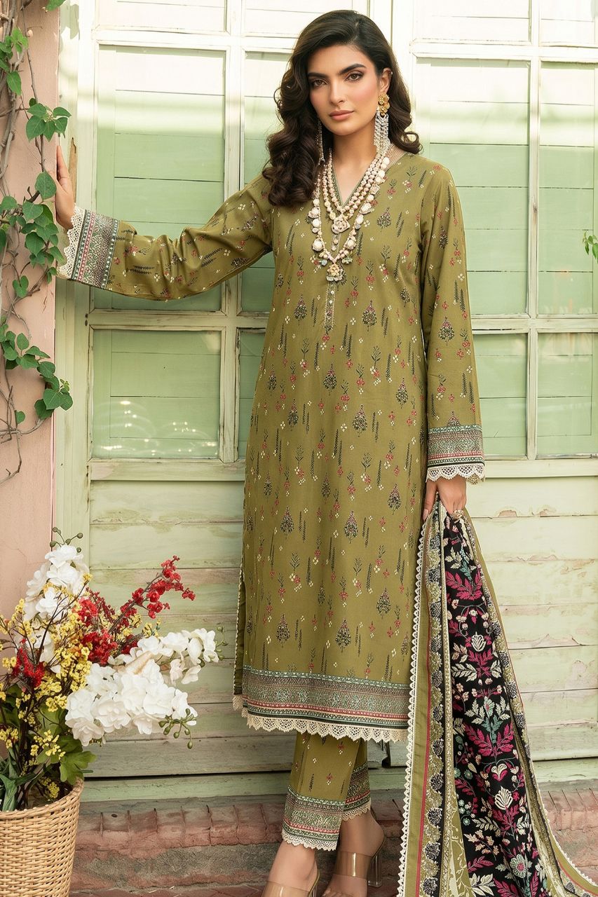 Reemse Digital Printed Banadora Lawn 3PC