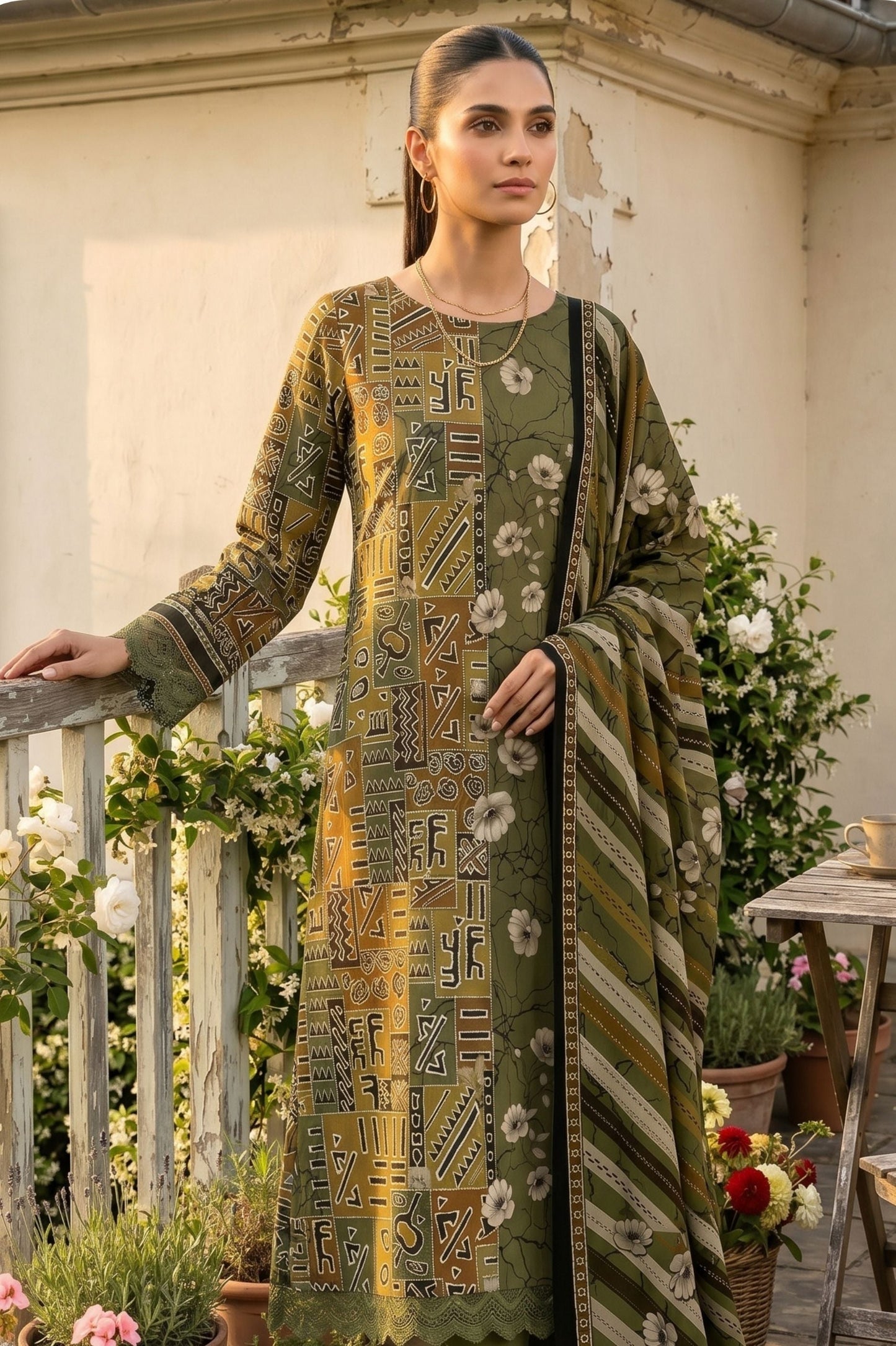 Ladly By Sonu Ali Digital Printed Lawn 3PC