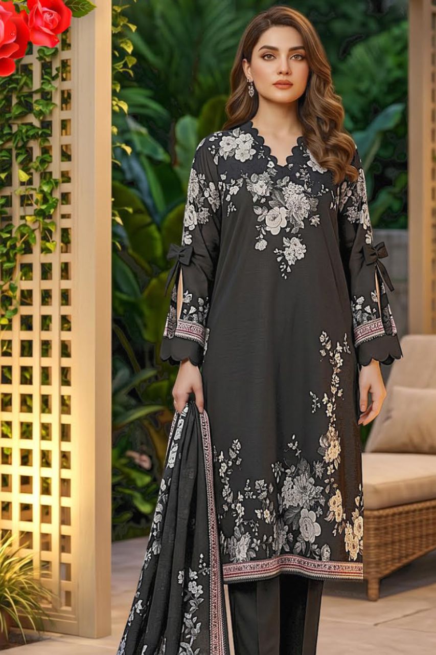 Mashaim Digital Printed Lawn 3PC