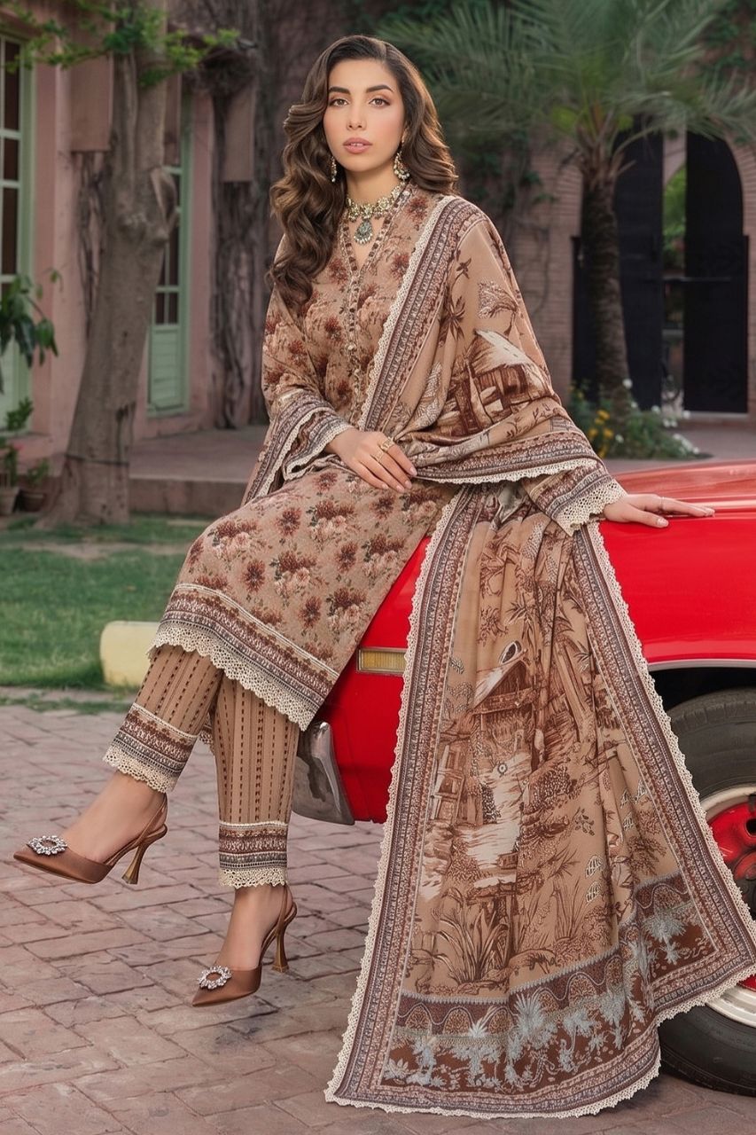 Reemse Digital Printed Banadora Lawn 3PC