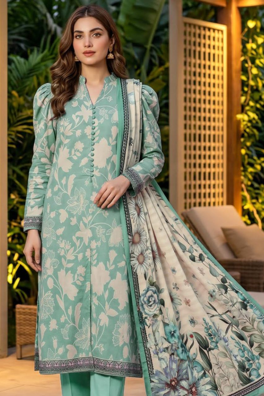 Mashaim Digital Printed Lawn 3PC