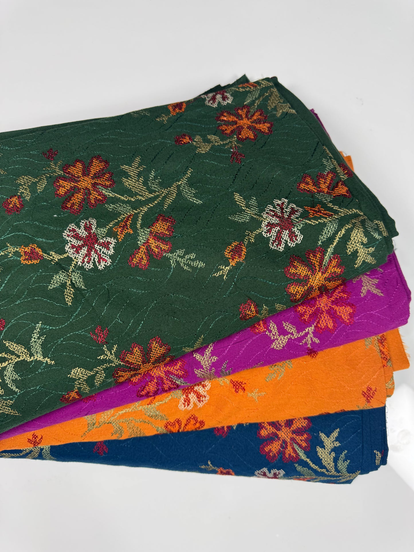 Pack of 4 – Bareeze Style Embroidered Karandi Fabric 2-PC