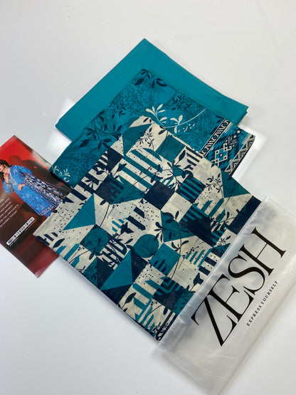 Zesh Airjet Printed Lawn 3-PC