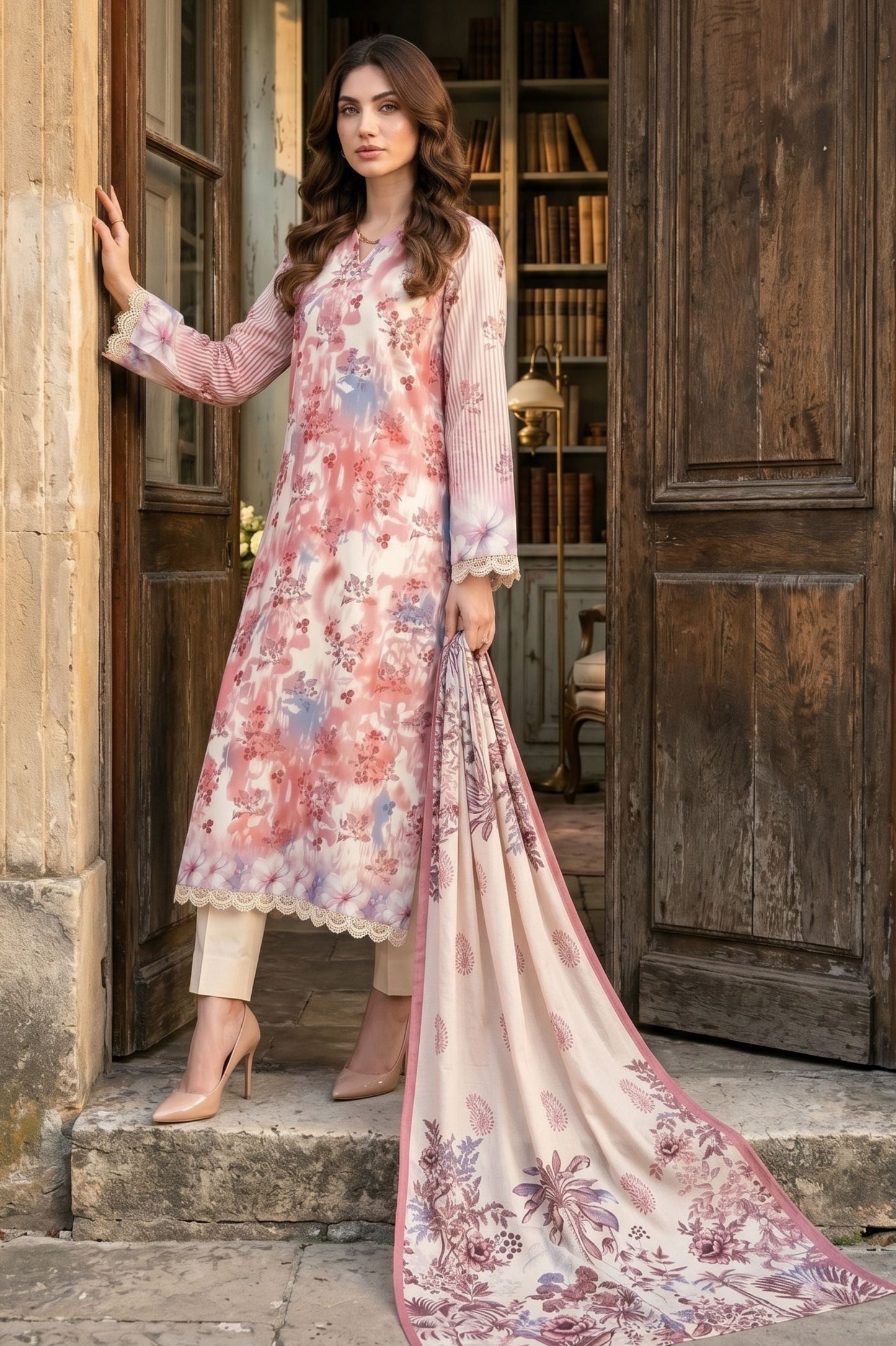 Ladly By Sonu Ali Digital Printed Lawn 3PC