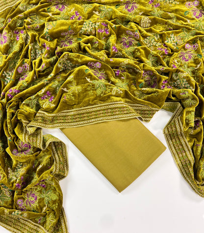Maria B Dhanak with Emb Velvet Shawl 3PC