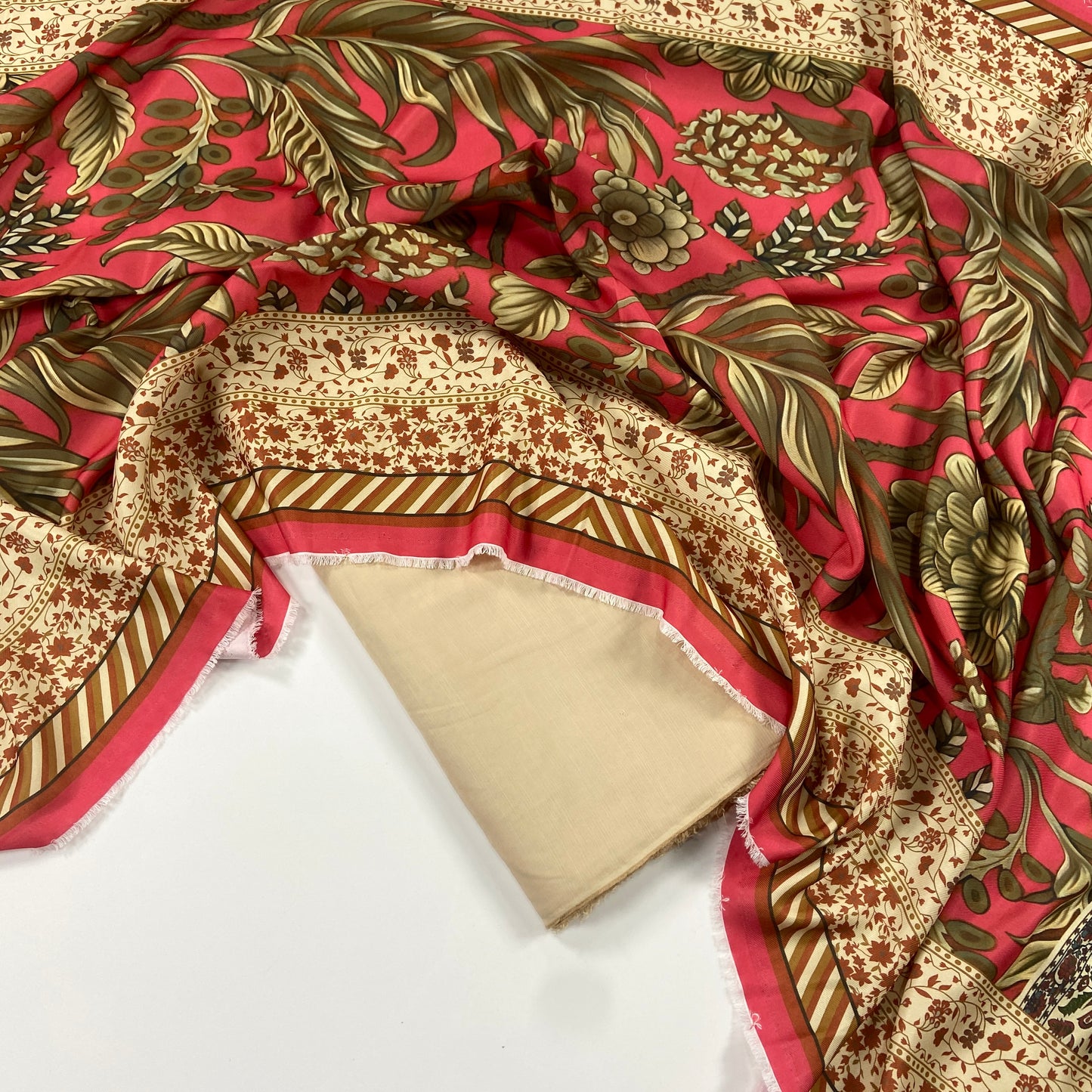 Maria B Slub Linen Dyed Matching Suit With Wool Shawl-3PC