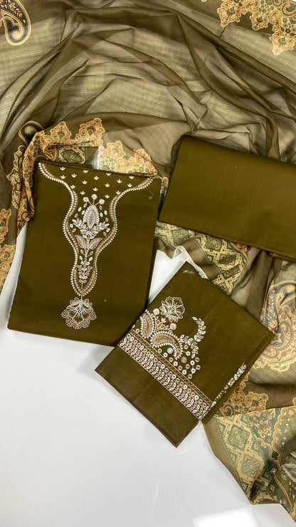 Lzel Embroidered Lawn 3PC