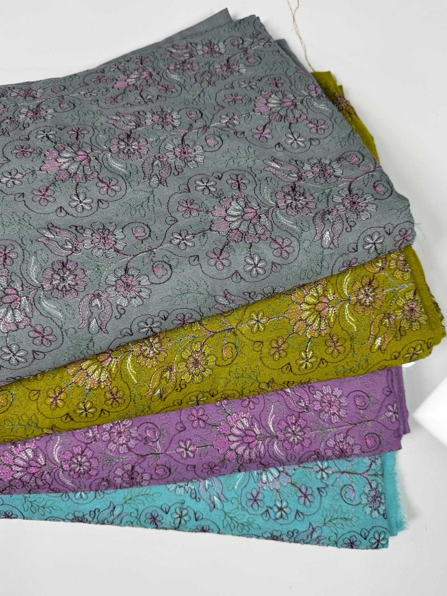 Pack of 4 – Bareeze Style Embroidered Karandi Fabric 2-PC