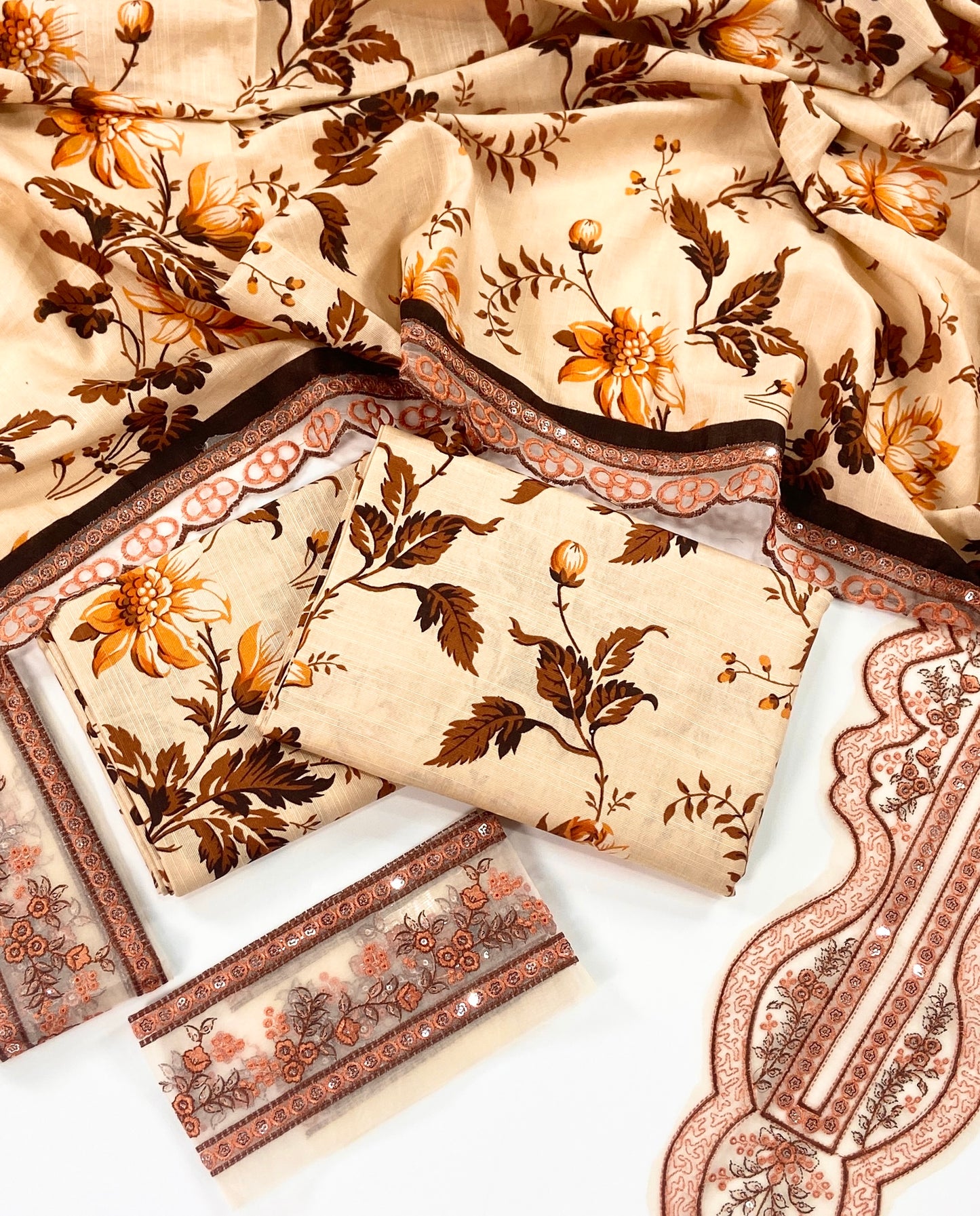 Aneelas Embroidered Khaddar 3PC