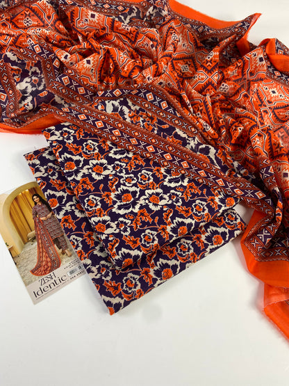Zesh Printed lawn 3-PC