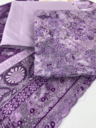 Almeerah Emb Lawn With Cutwork 3-PC