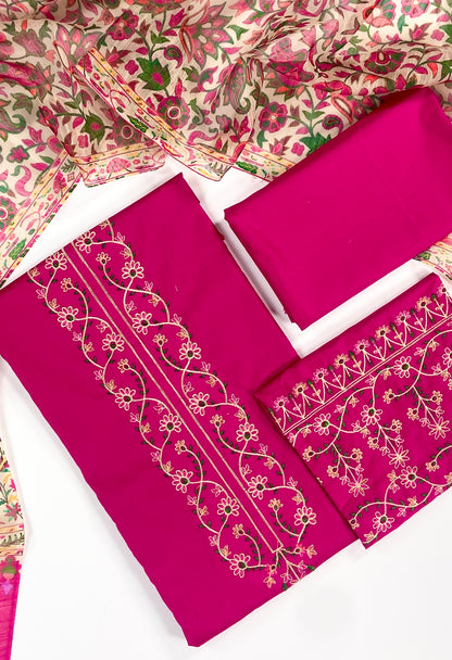 Charizma Luxury Embroidered Lawn 3PC