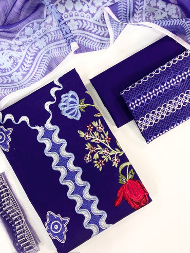 Crimson Luxury Embroidered Lawn 3PC