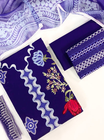 Crimson Luxury Embroidered Lawn 3PC