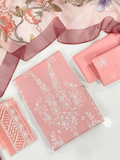 Mahnur Luxury Embroidered Lawn 3PC