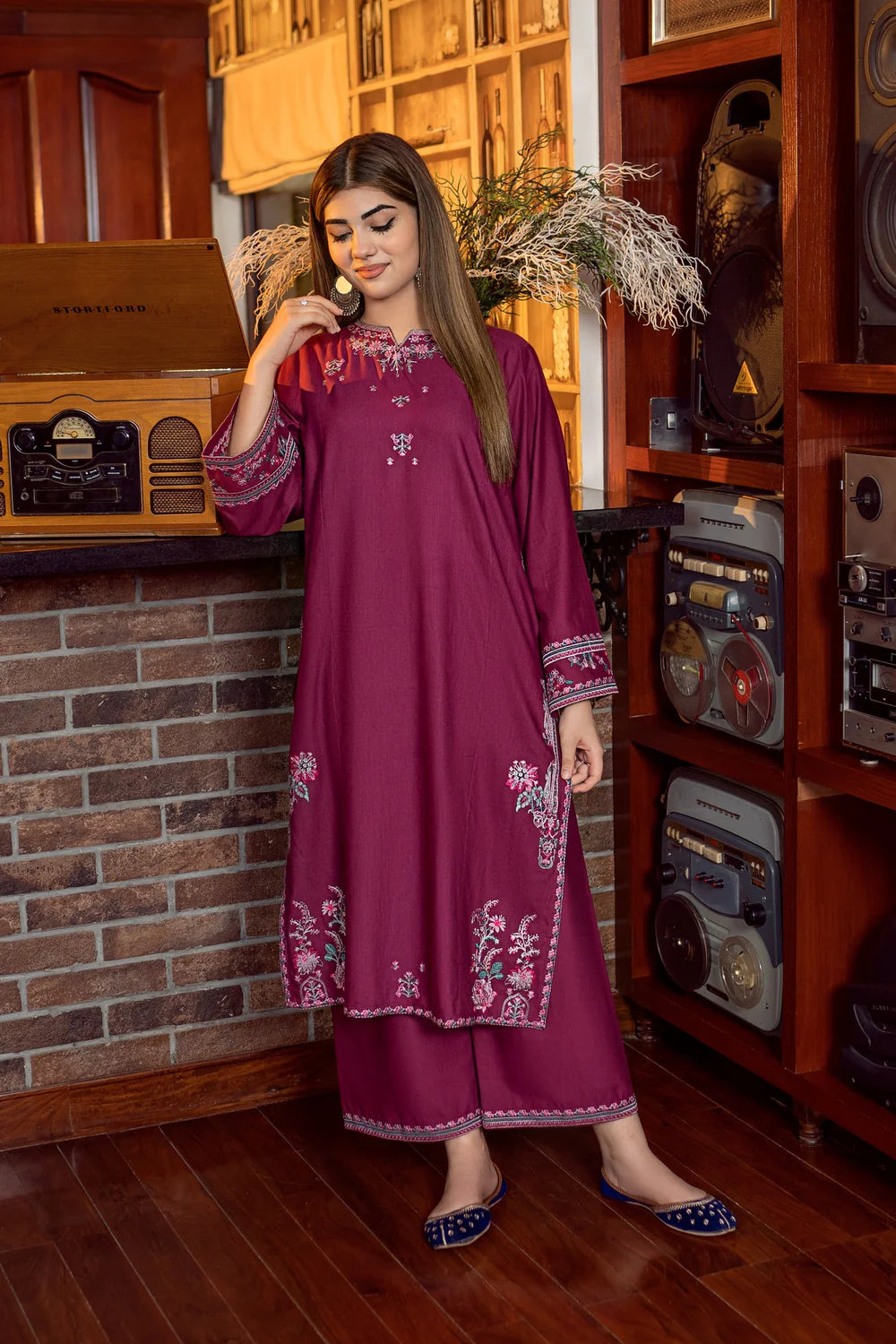 Urge Plain Embroidered Lawn 2PC
