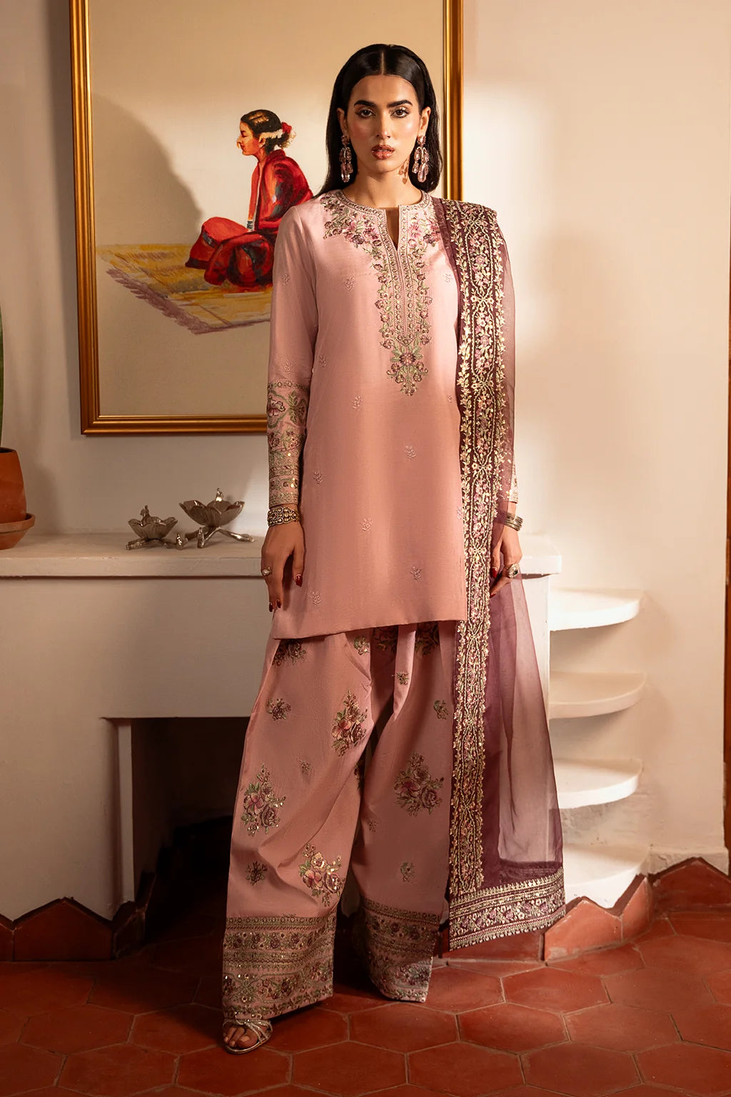 Agha Noor Luxury Embroidered Lawn 3PC