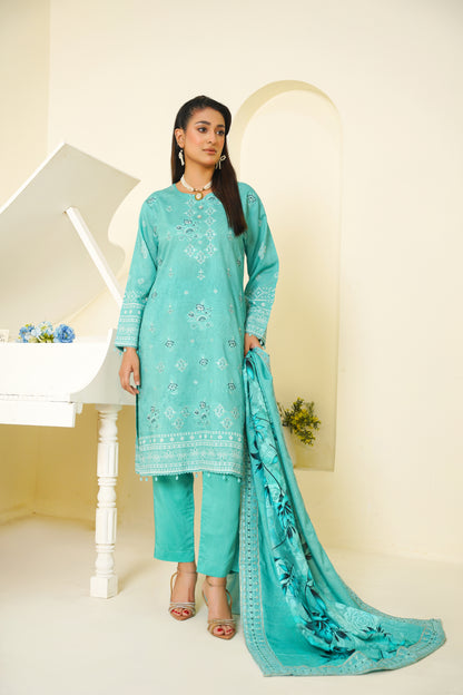 Narm o Nafees By Anaya Noor Embroidered Viscose 3PC