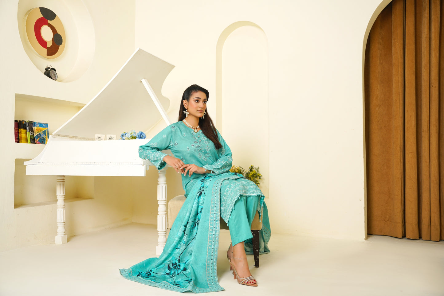 Narm o Nafees By Anaya Noor Embroidered Viscose 3PC